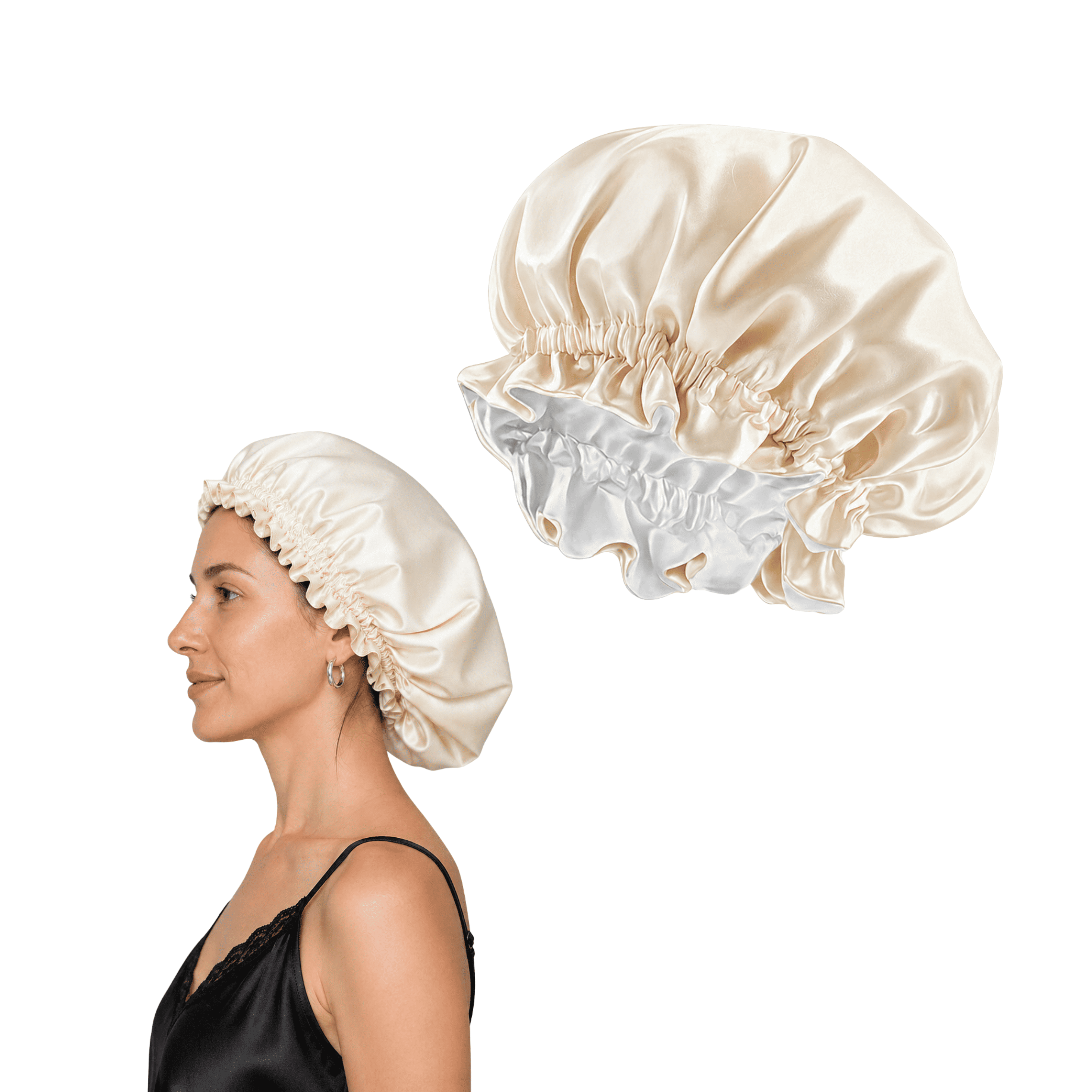 Cofia de Satén Reversible Anti Frizz