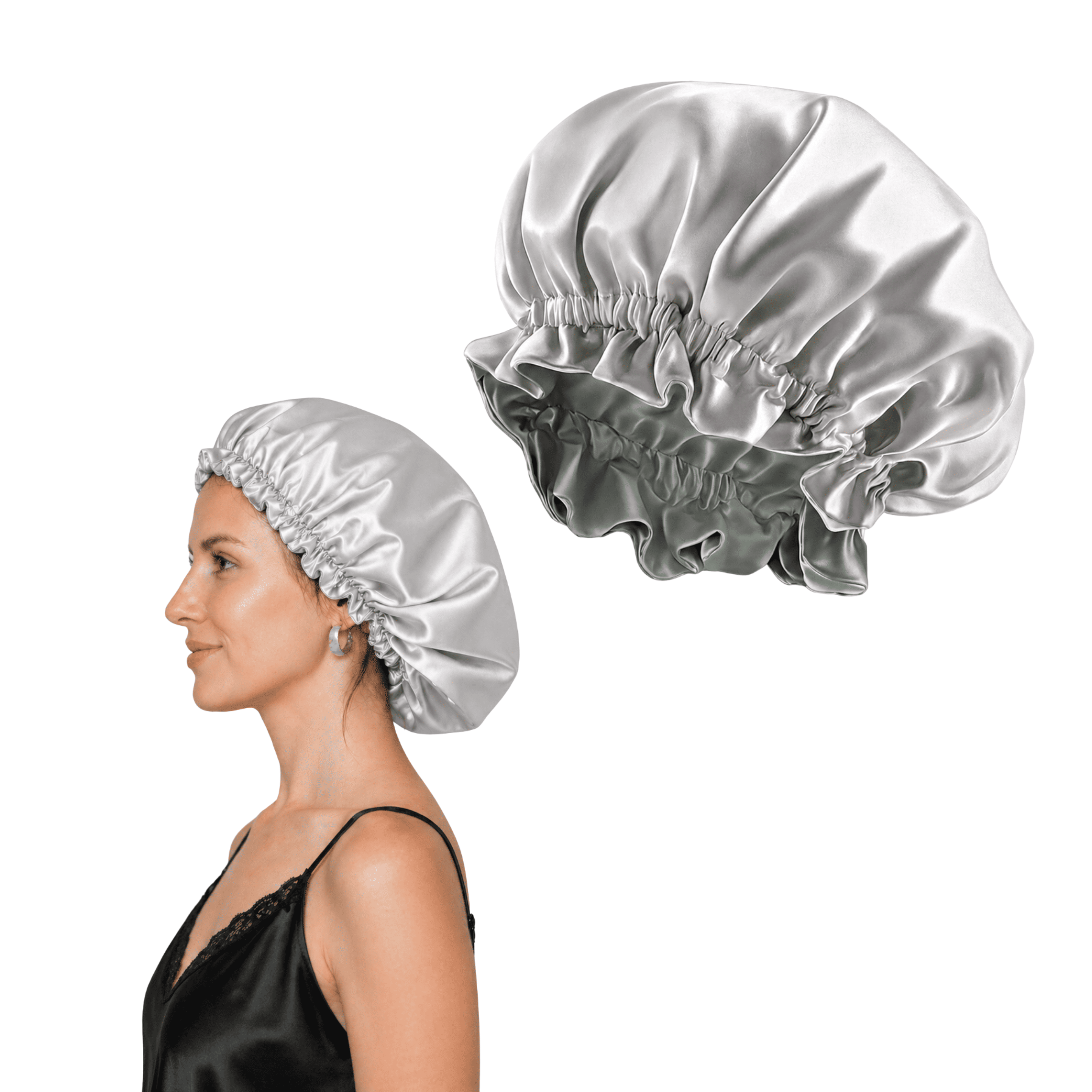 Cofia de Satén Reversible Anti Frizz